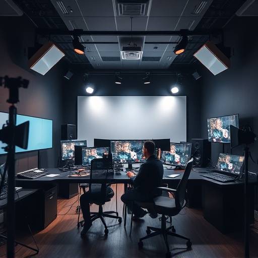 Post-production editing suite